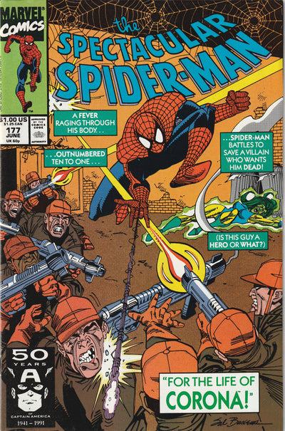 Spectacular Spider-Man #177 (1991) - 2nd Appearance of Corona