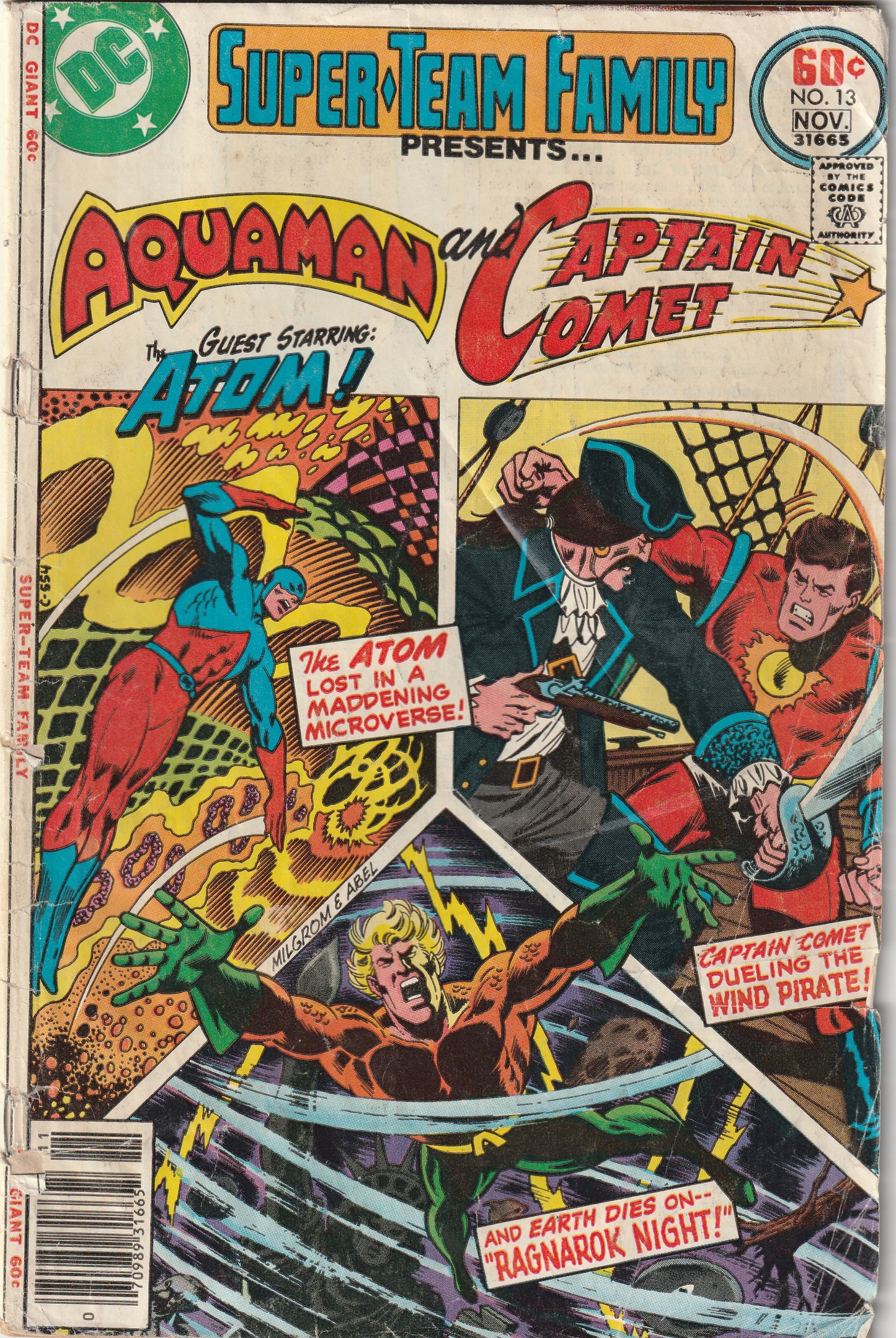 Super-Team Family #13 (1977) Giant - Featuring Aquaman & Captain Comet, The Atom