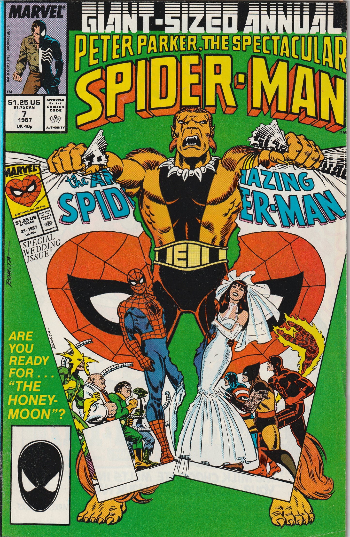 Peter Parker The Spectacular Spider-Man Annual #7 (1987) - Peter and M.J. Honeymoon