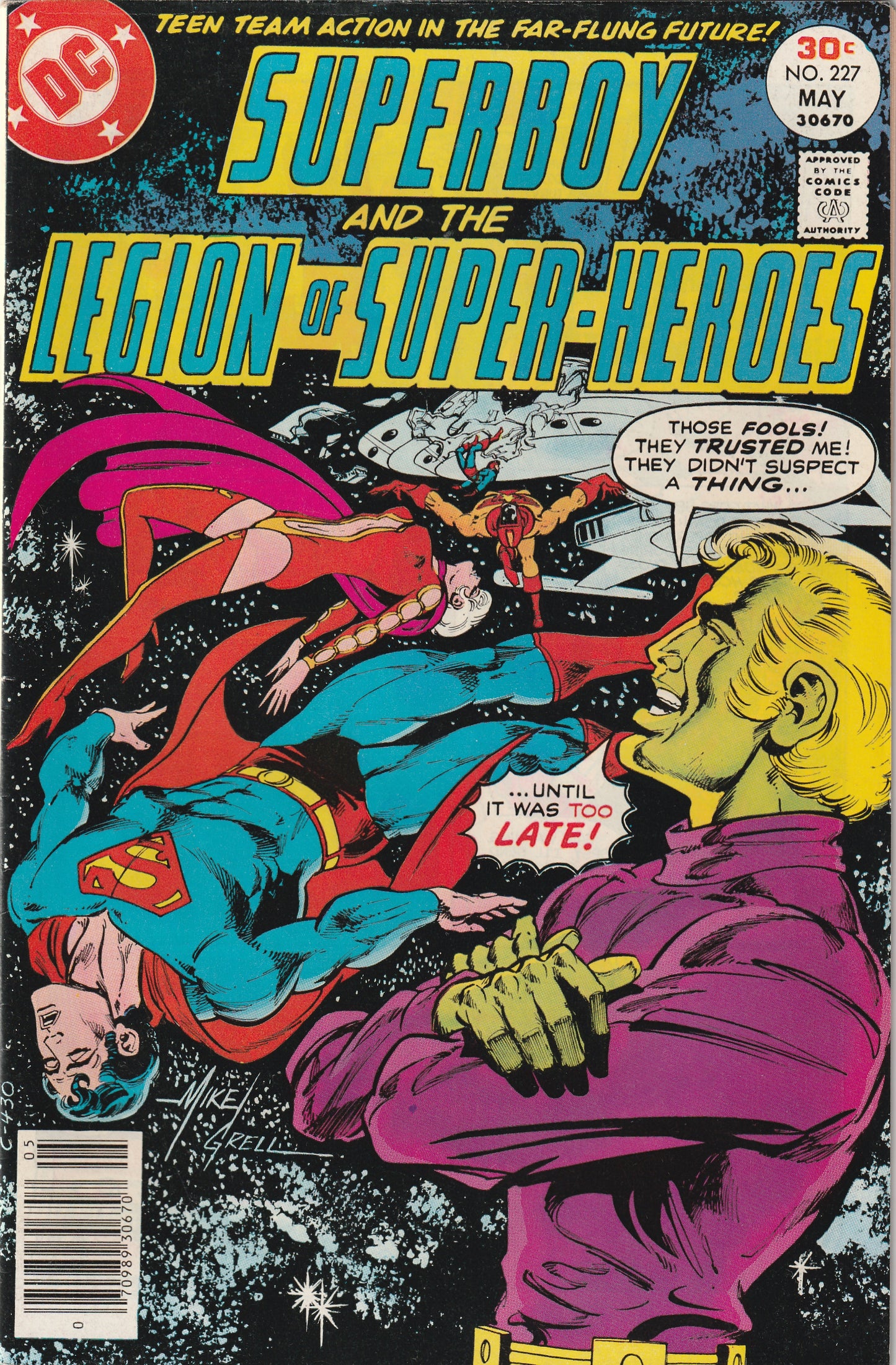 Superboy #227 (1977) - Starring the Legion of Super-Heroes
