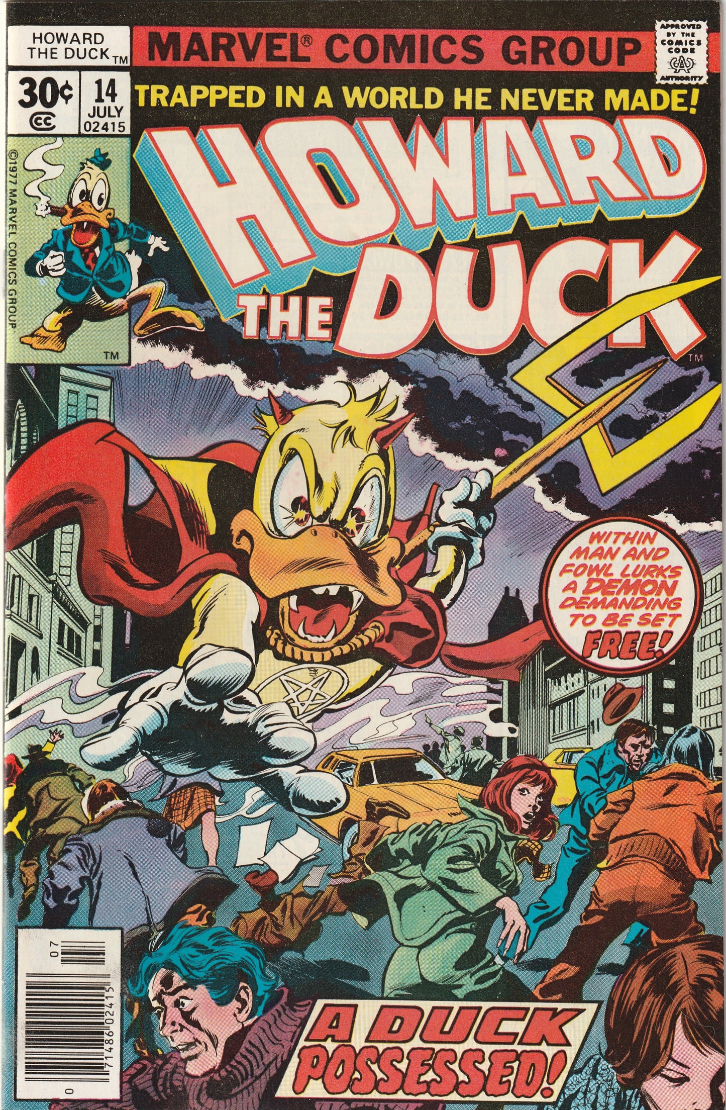 Howard the Duck #14 (1977) - Howard as Son of Satan