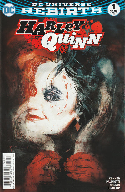 Harley Quinn #1 (Rebirth, 2016) - Bill Sienkiewicz Variant Cover