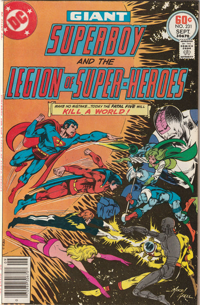 Superboy #231 (1977) - Giant Sized Starring the Legion of Super-Heroes