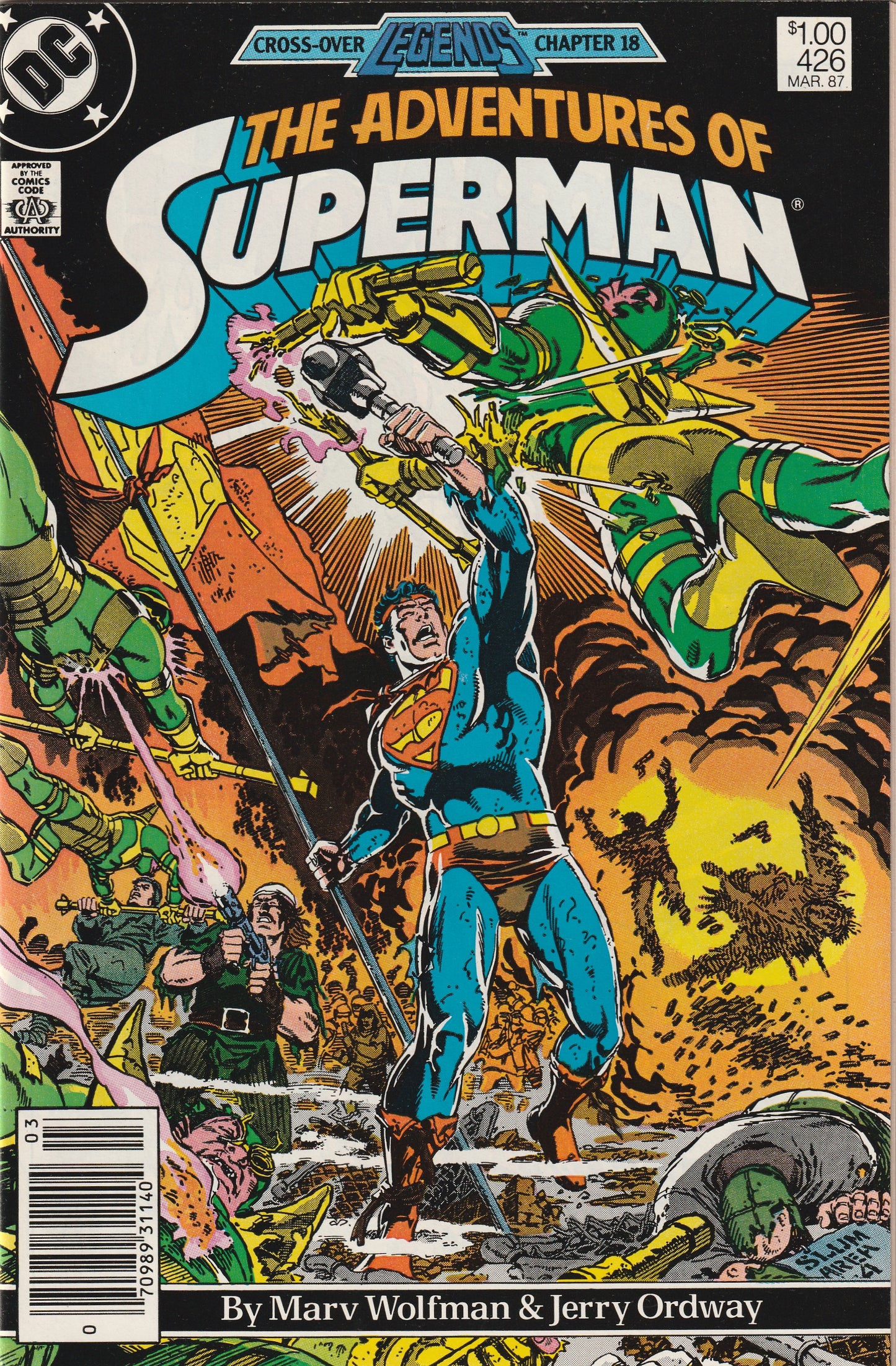 Adventures of Superman #426 (1987) - Canadian Price Variant