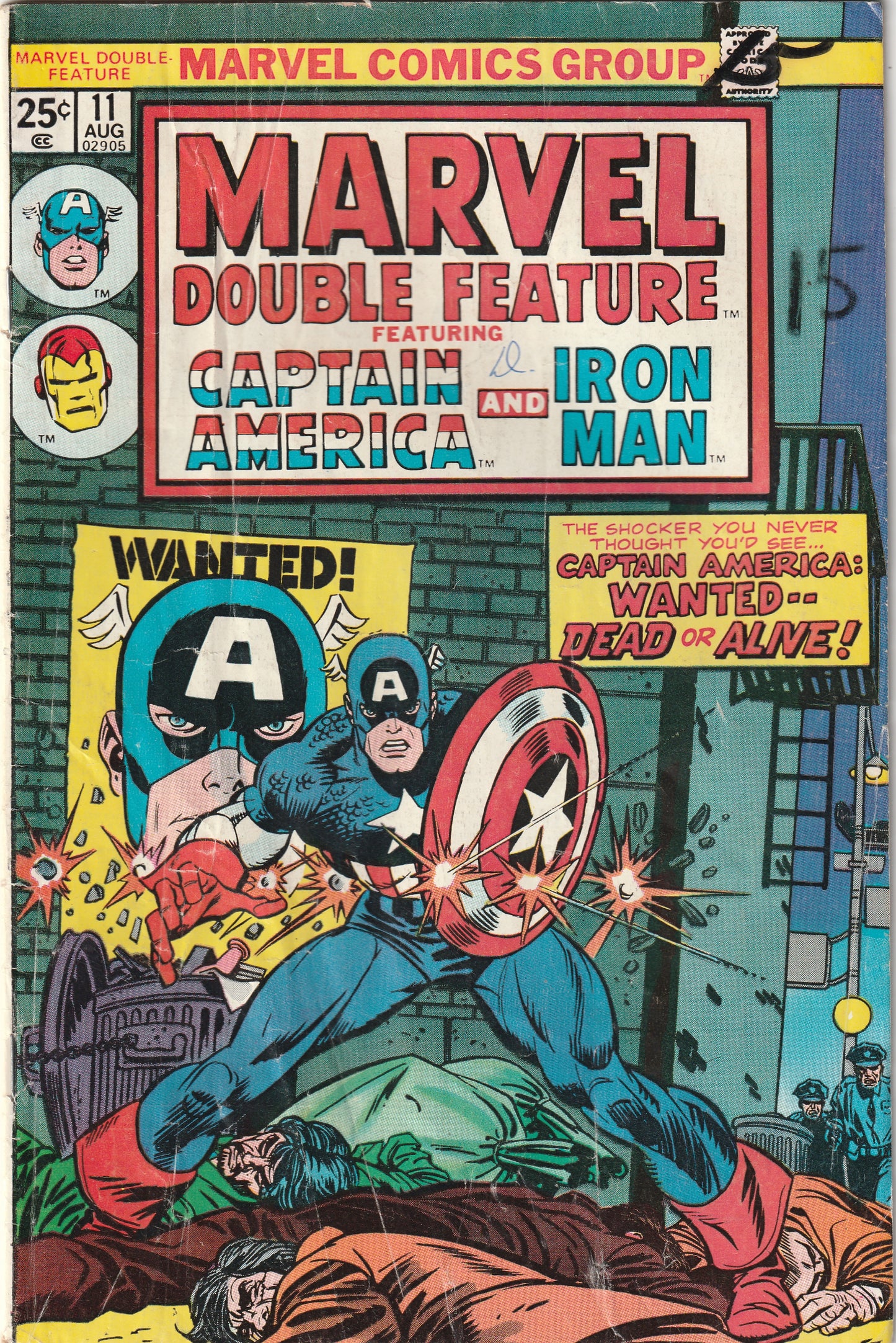 Marvel Double Feature #11 (1975) Featuring Captain America and Iron Man