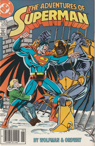 Adventures of Superman #429 (1987) - Canadian Price Variant