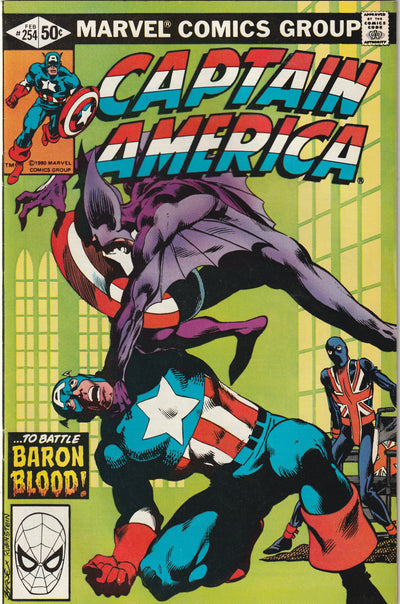 Captain America #254 (1981) - Death of 1st Union Jack and Baron Blood