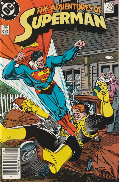 Adventures of Superman #430 (1987) - Canadian Price Variant