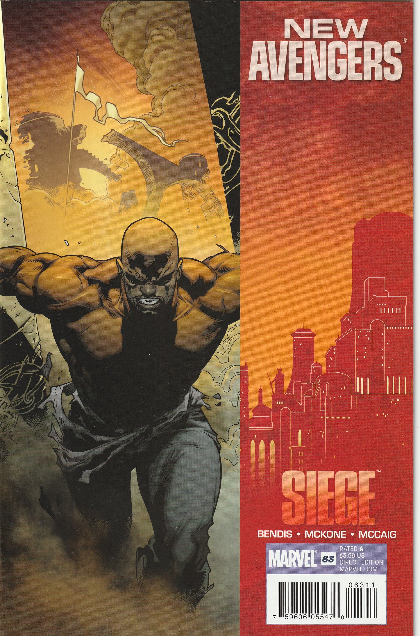 New Avengers #63 (2010) - Siege tie-in, Brian Michael Bendis