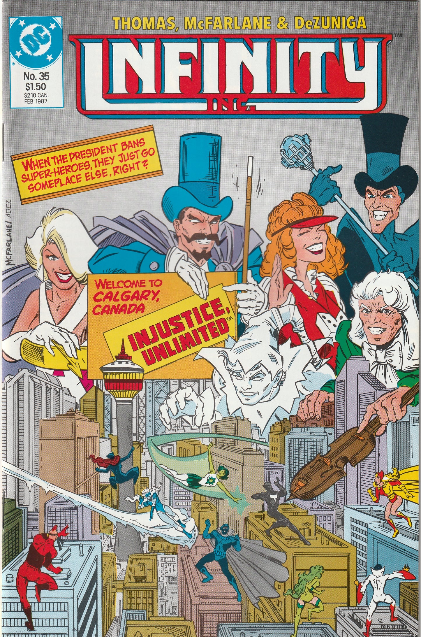 Infinity Inc #35 (1986) - Todd McFarlane