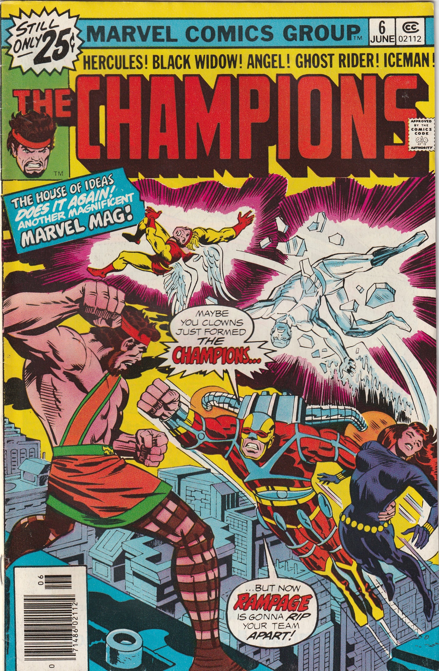 Champions #6 (1976) - Rampage Appearance