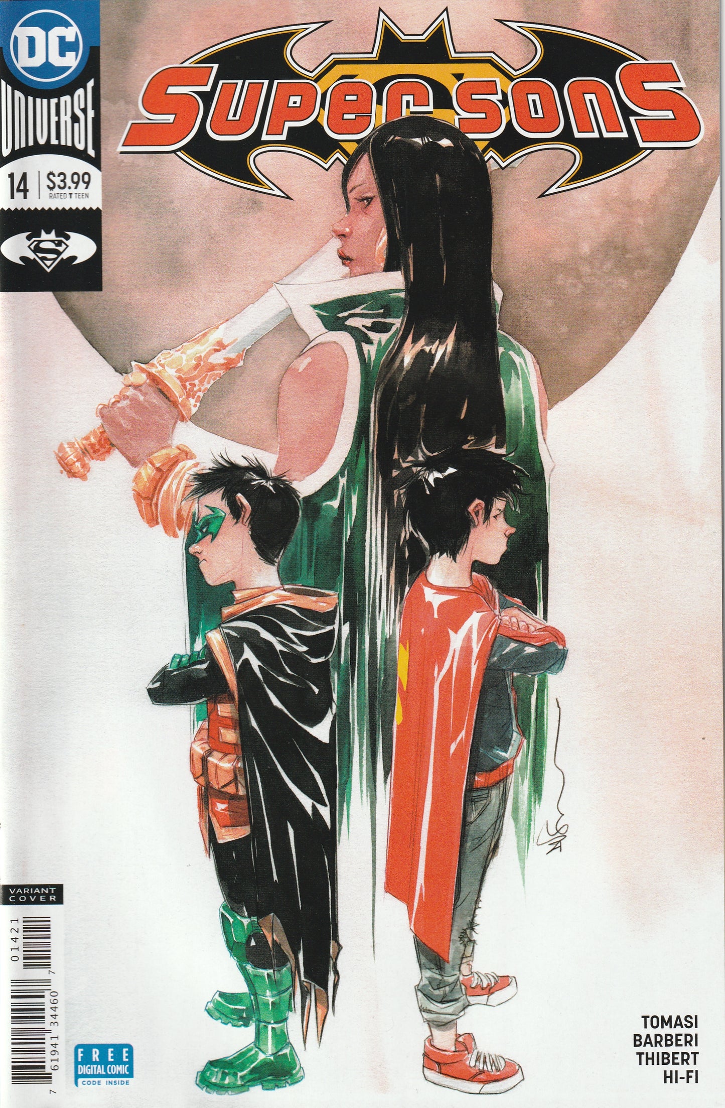 Super Sons #14 (2018) - Dustin Nguyen Variant Cover
