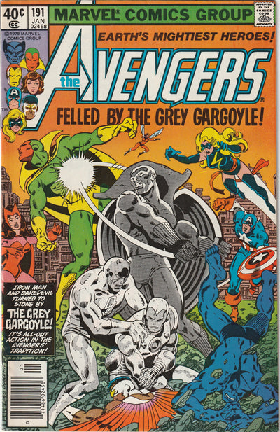 Avengers #191 (1980) - Grey Gargoyle (Paul Duval) Appearance