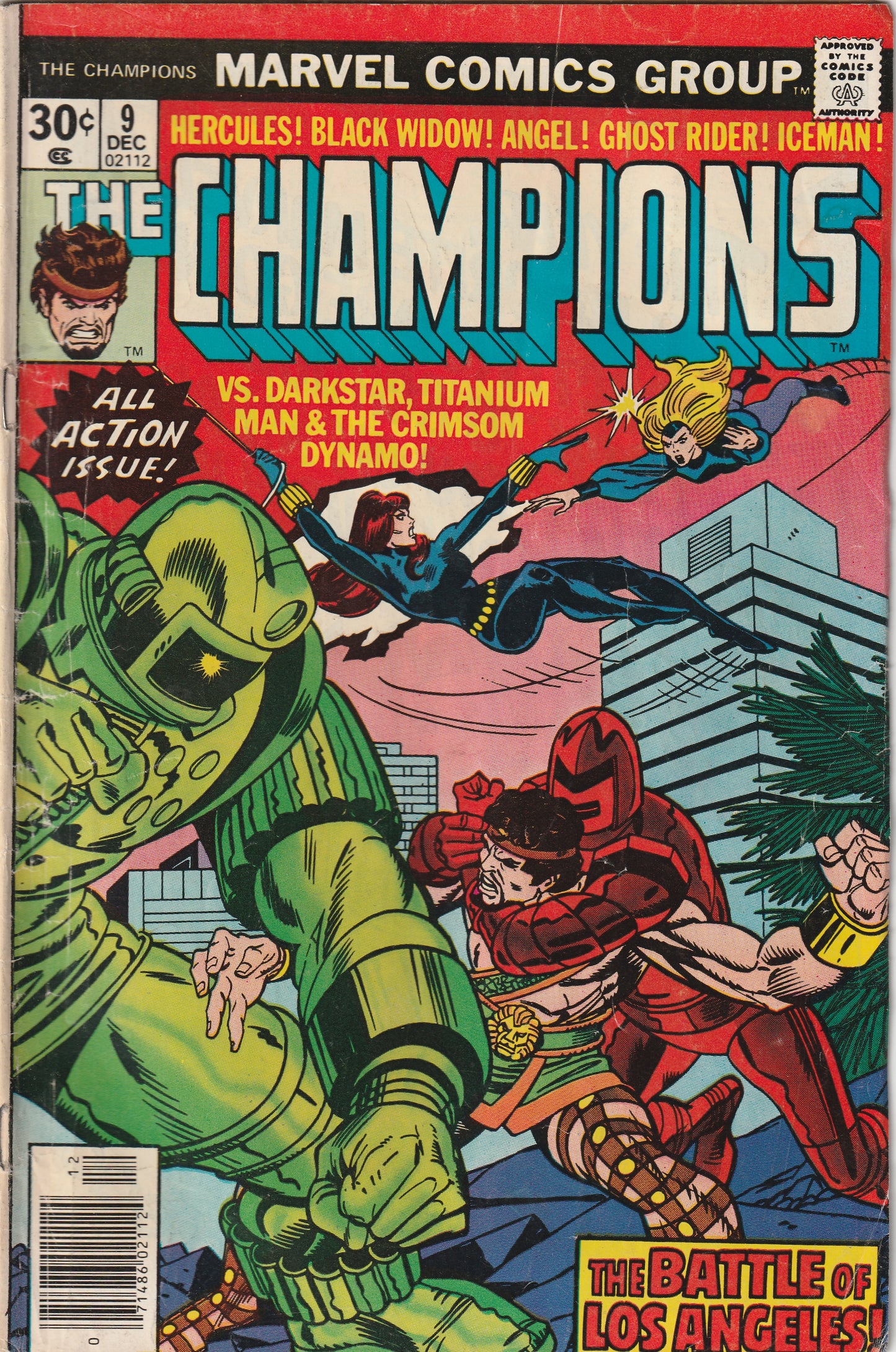 Champions #9 (1976) - Darkstar, Crimson Dynamo and Titanium Man Appearance