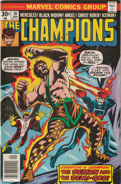 Champions #10 (1977) - Darkstar and Crimson Dynamo Appearance