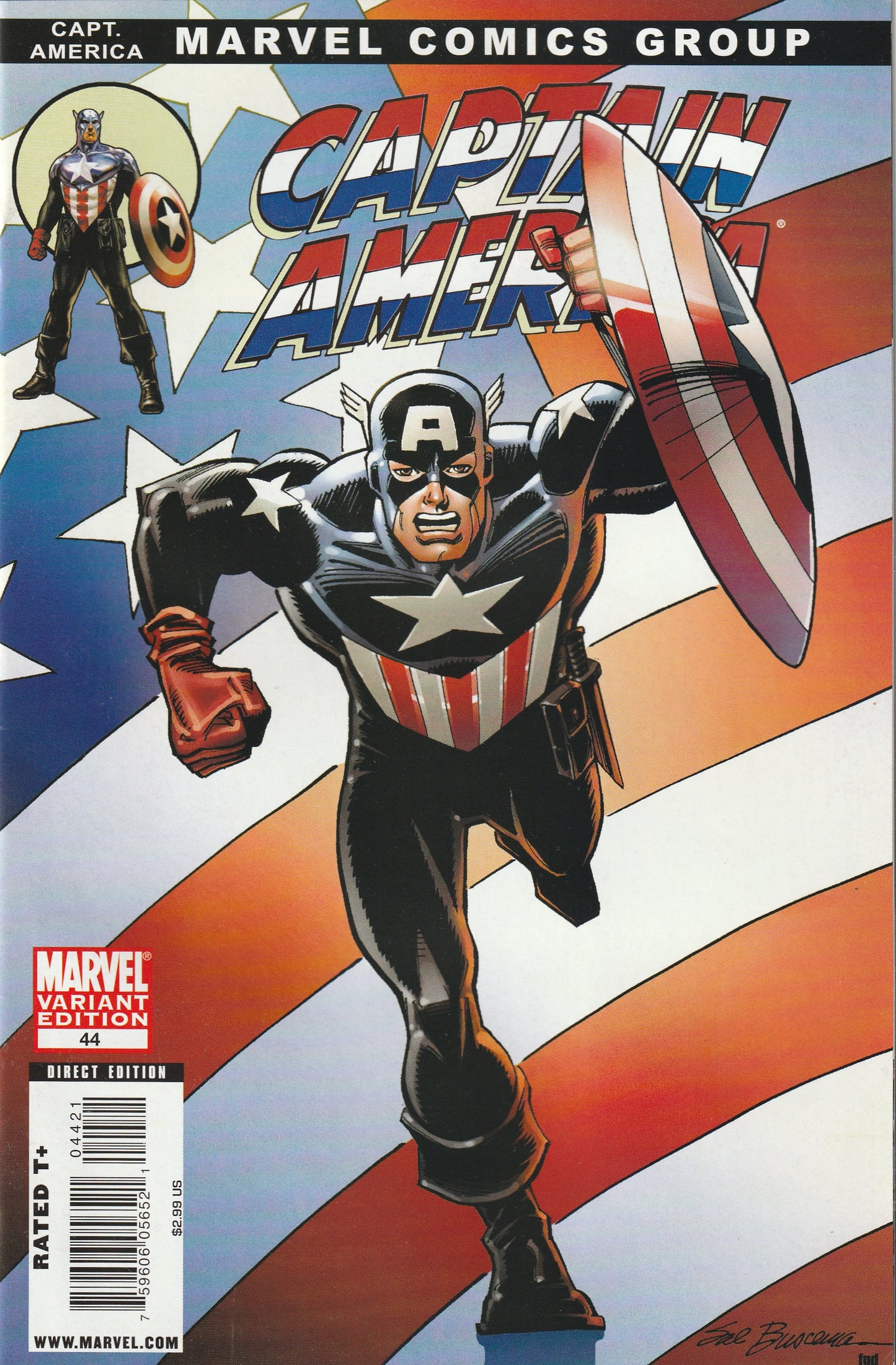 Captain America #44 (2009) - Variant Sal Buscema Cover