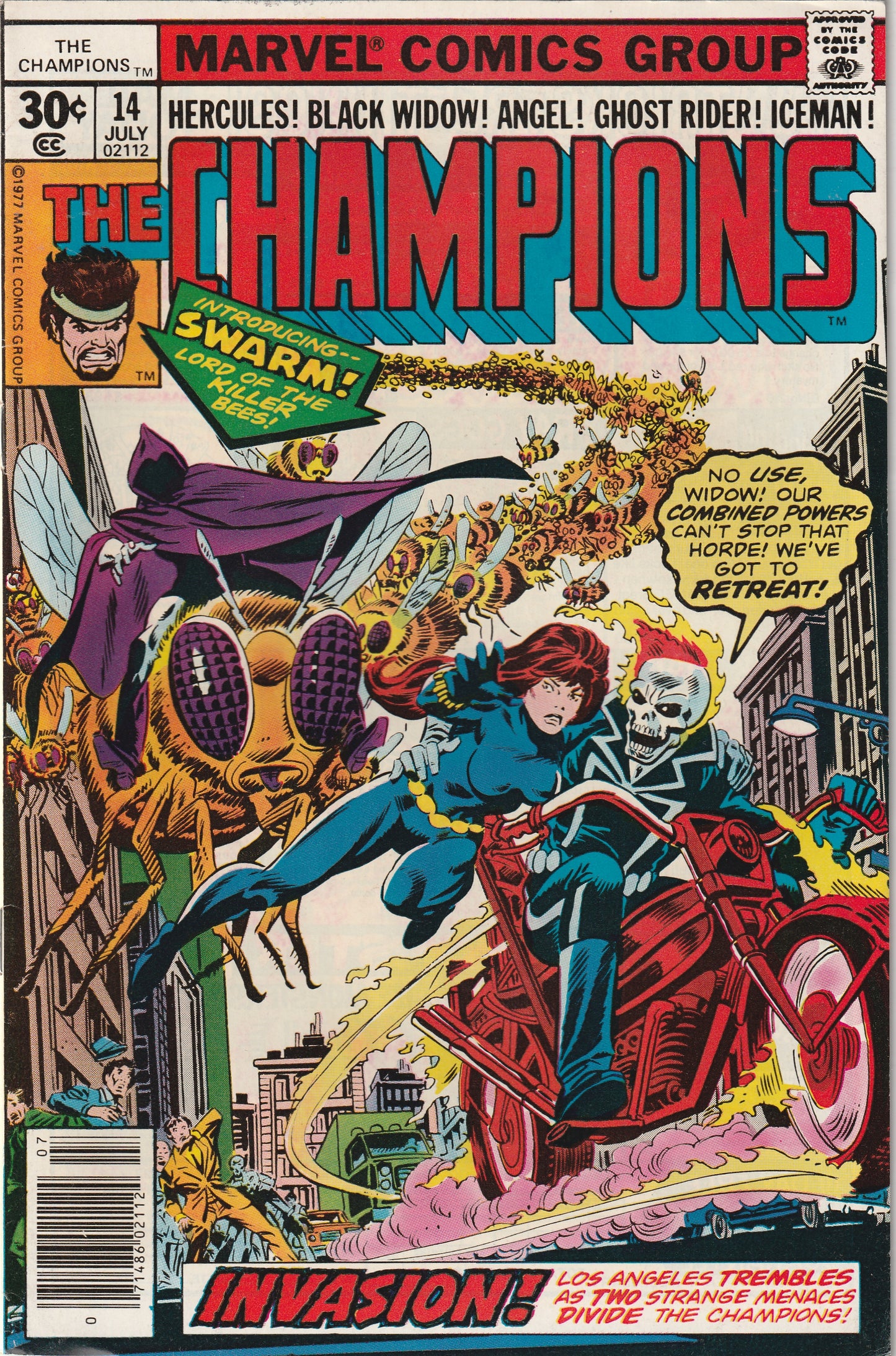 Champions #14 (1977) - 1st Appearance of Swarm (Fritz Von Meyer)