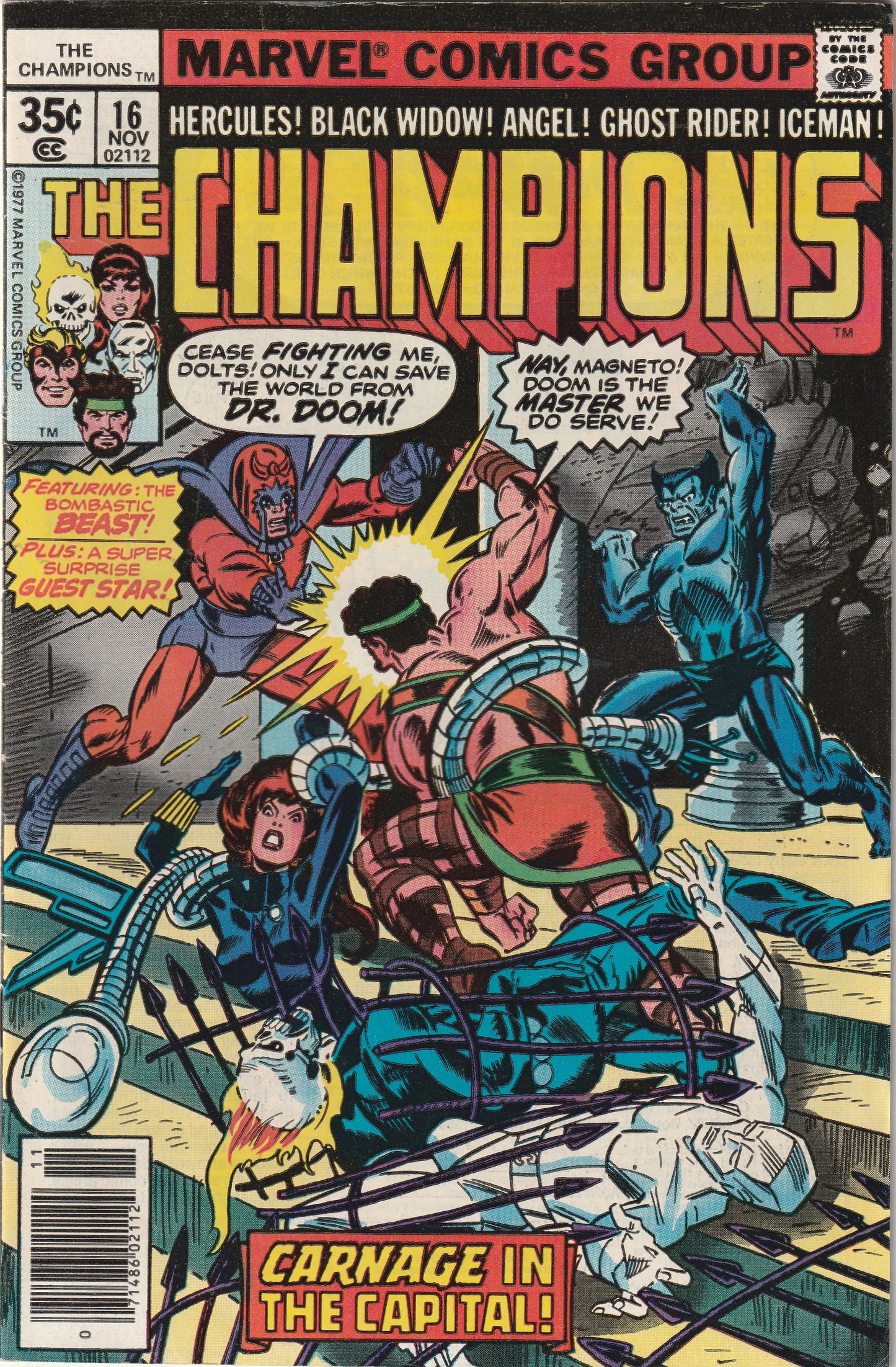 Champions #16 (1977) - Doctor Doom, Magneto & Beast Appearance