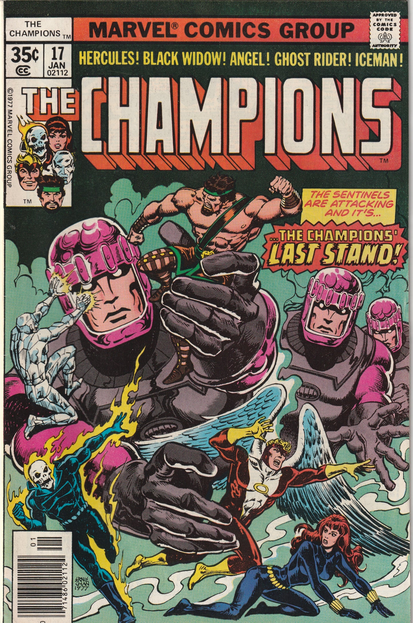 Champions #17 (1978) - Sentinels Appearance, Last Issue