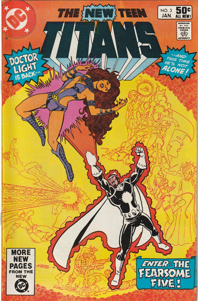 New Teen Titans #3 (1981) - Origin of Starfire, 1st Appearance of the Fearsome Five