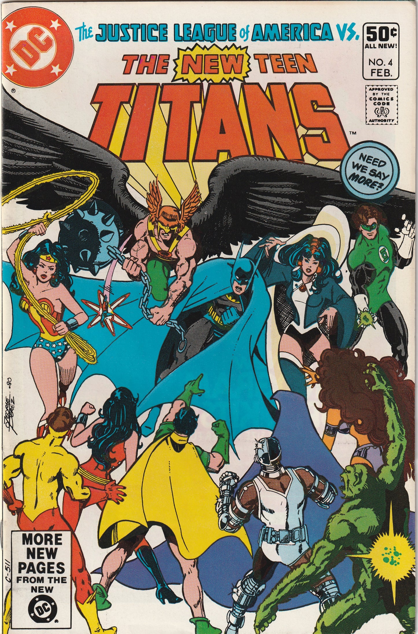 New Teen Titans #4 (1981) - 1st Appearance of Arella, Cameo Appearance of Trigon
