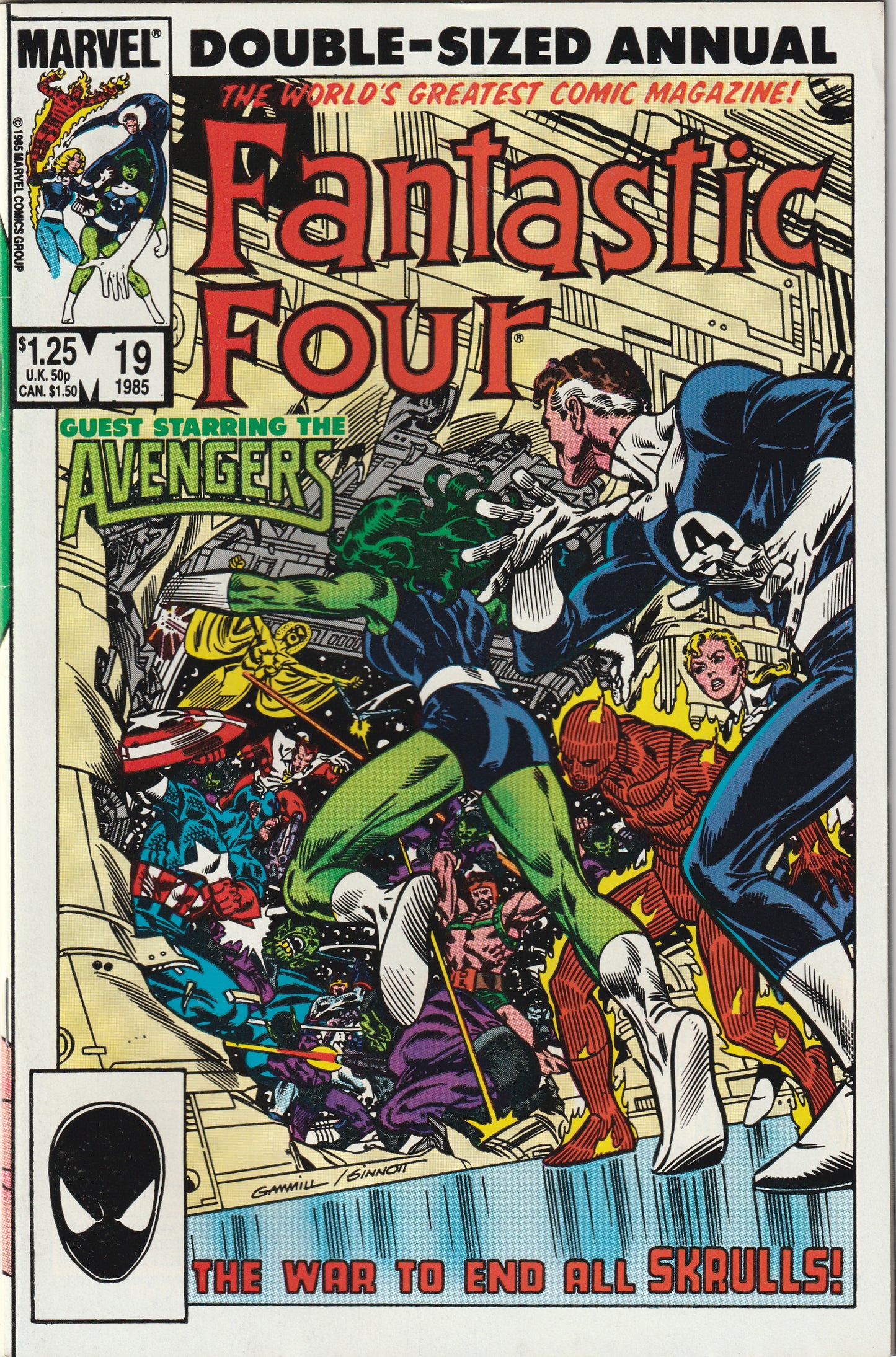 Fantastic Four Annual #19 (1985) - with Avengers and She-Hulk & Skrulls