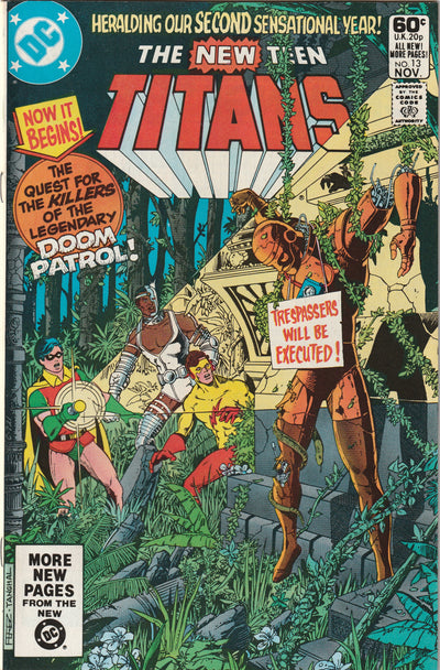 New Teen Titans #13 (1981) - Return of Madame Rouge & Capt. Zahl; Robotman revived