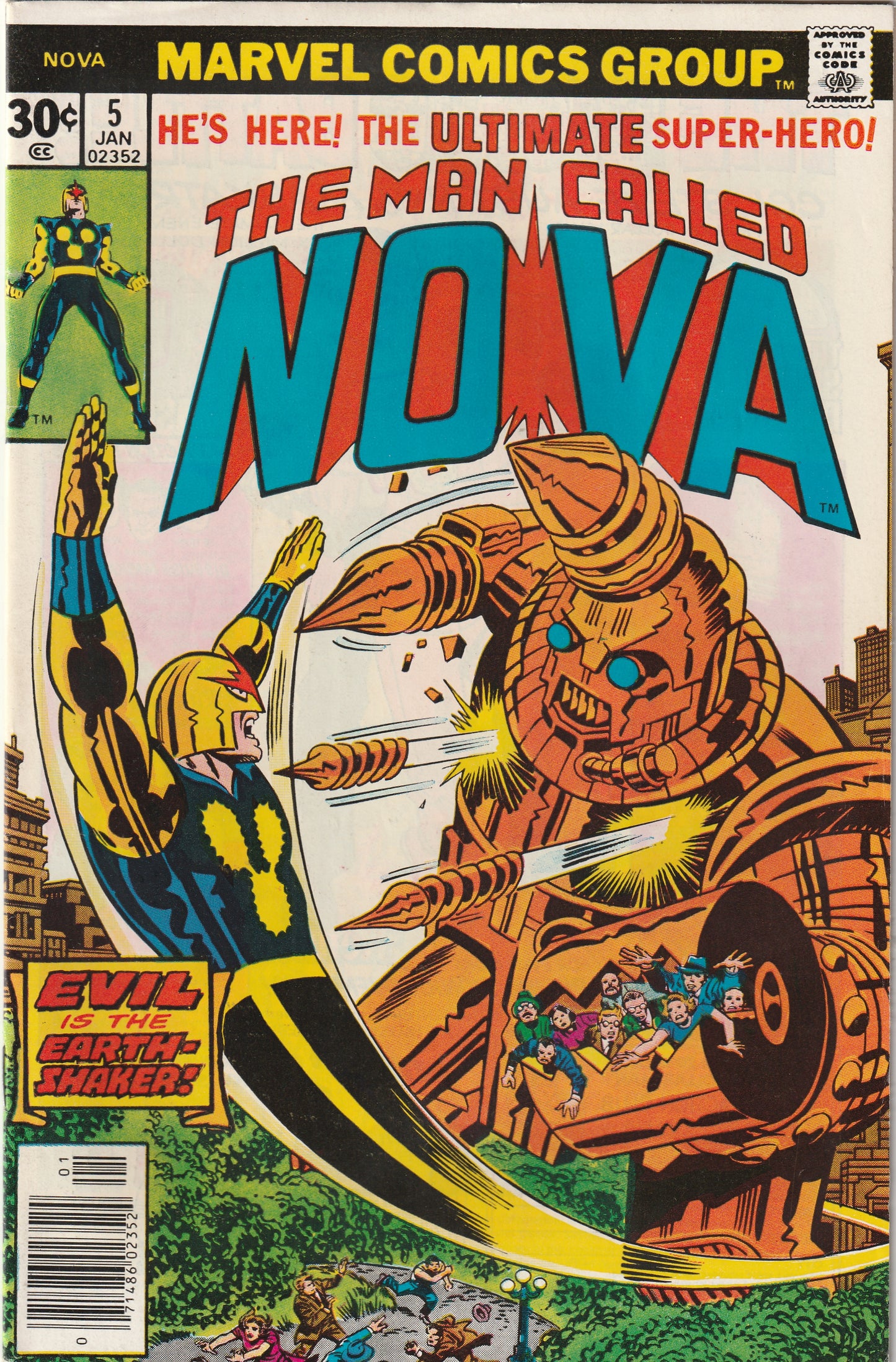 Nova #5 (1977) - Jack Kirby cover