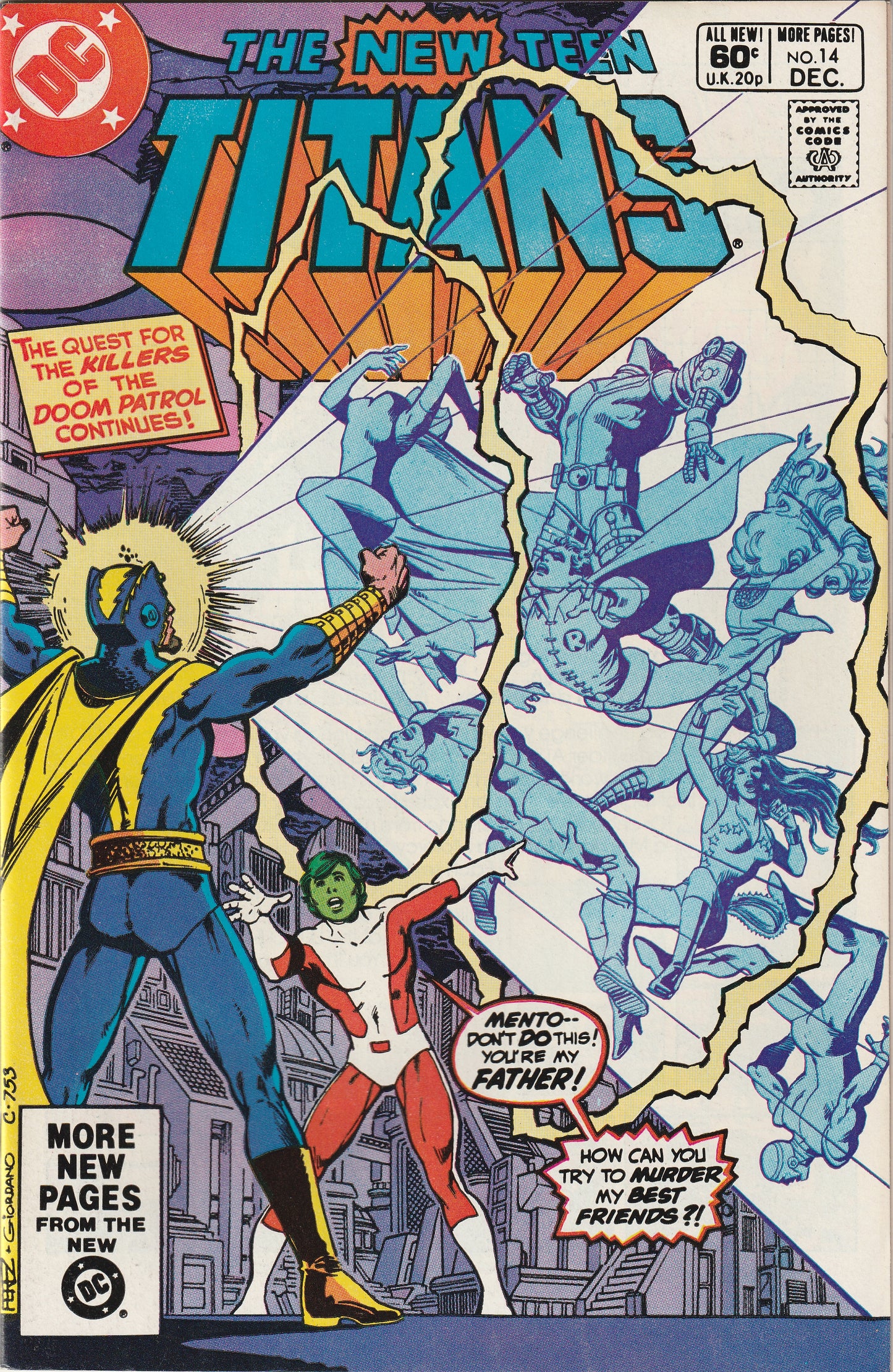 New Teen Titans #14 (1981) - Return of Mento; Origin of Doom Patrol