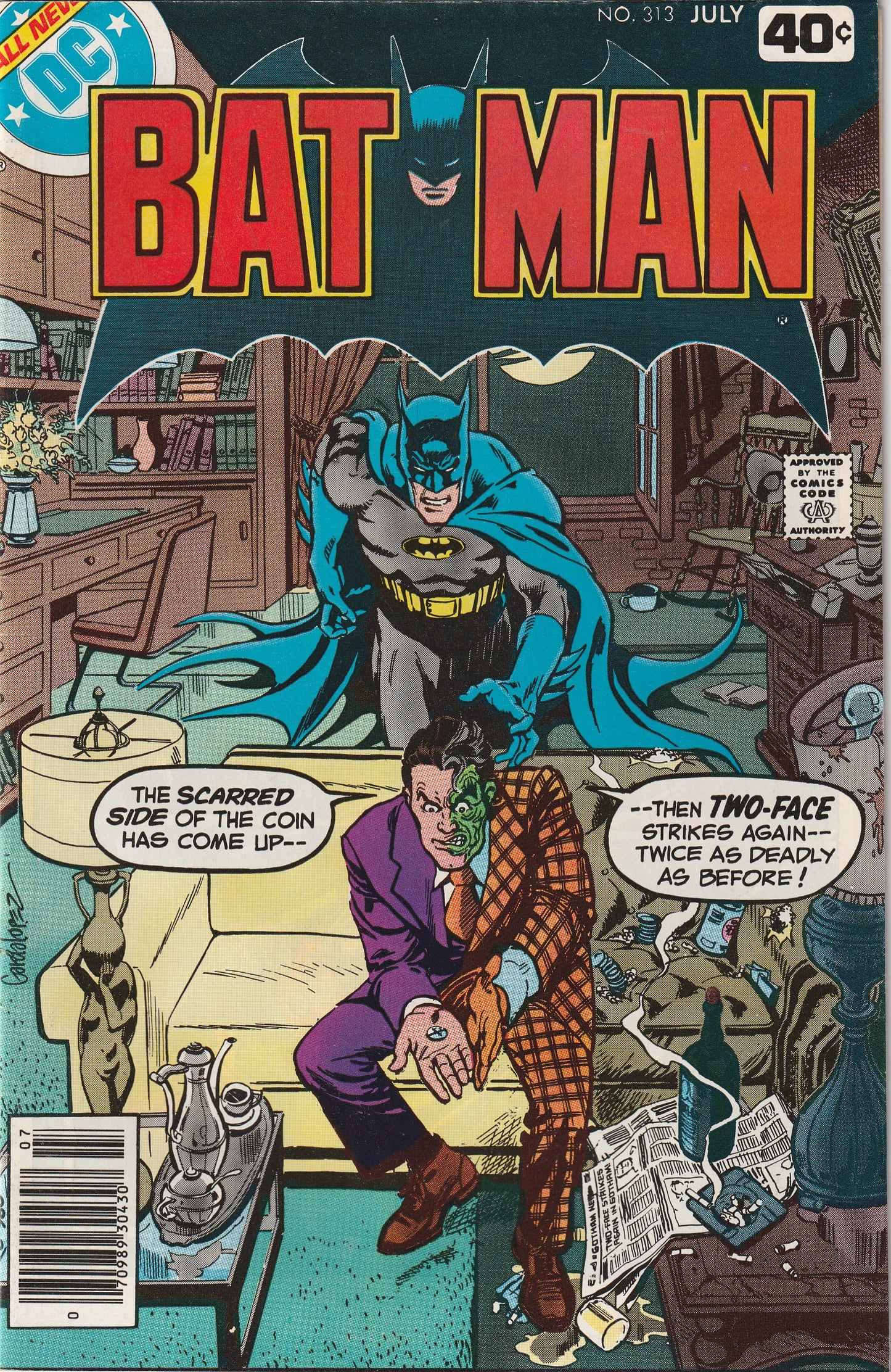 Batman #313 (1979) - 1st Appearance of Tim Fox; 1st Batman and Catwoman Romance