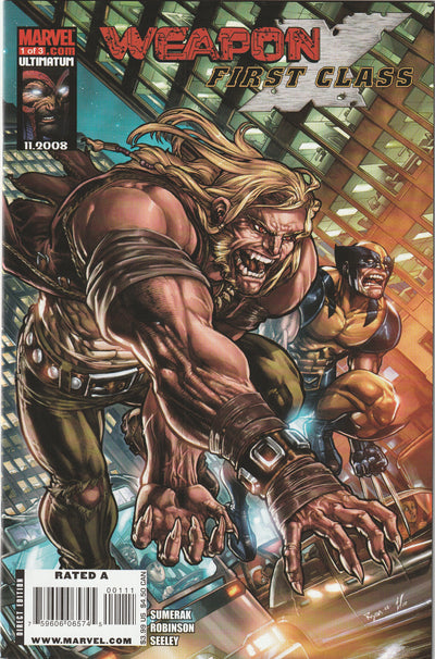 Weapon X First Class (2009) - 3 issue mini series