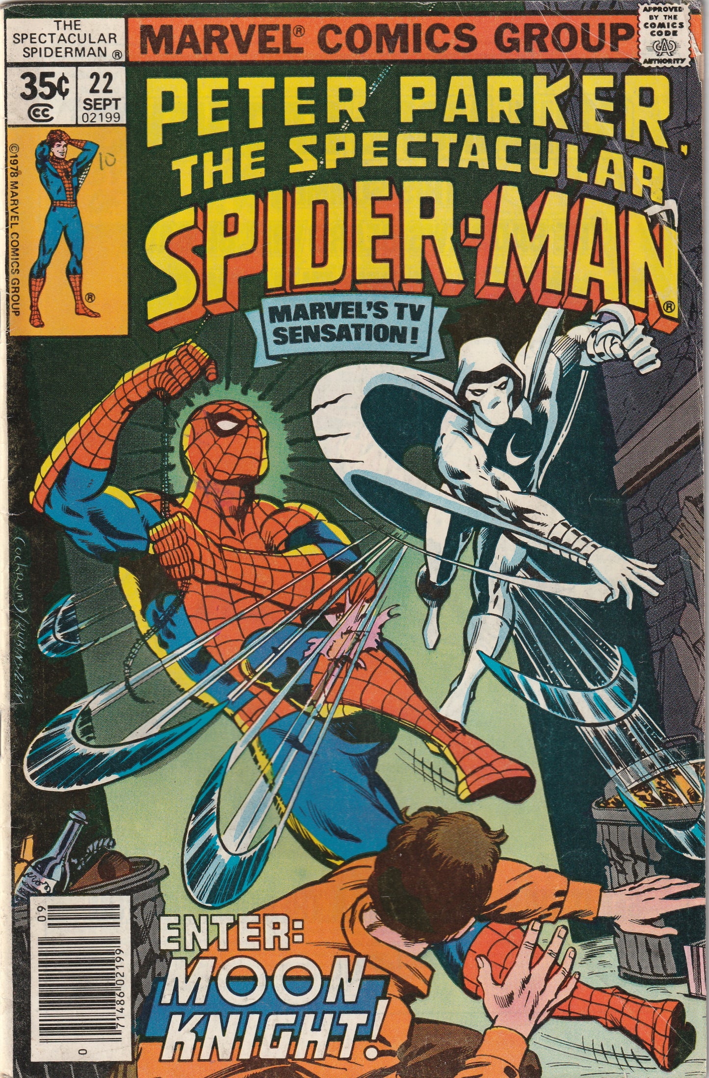 Spectacular Spider-Man #22 (1978) - 1st Meeting of Spider-Man and Moon Knight