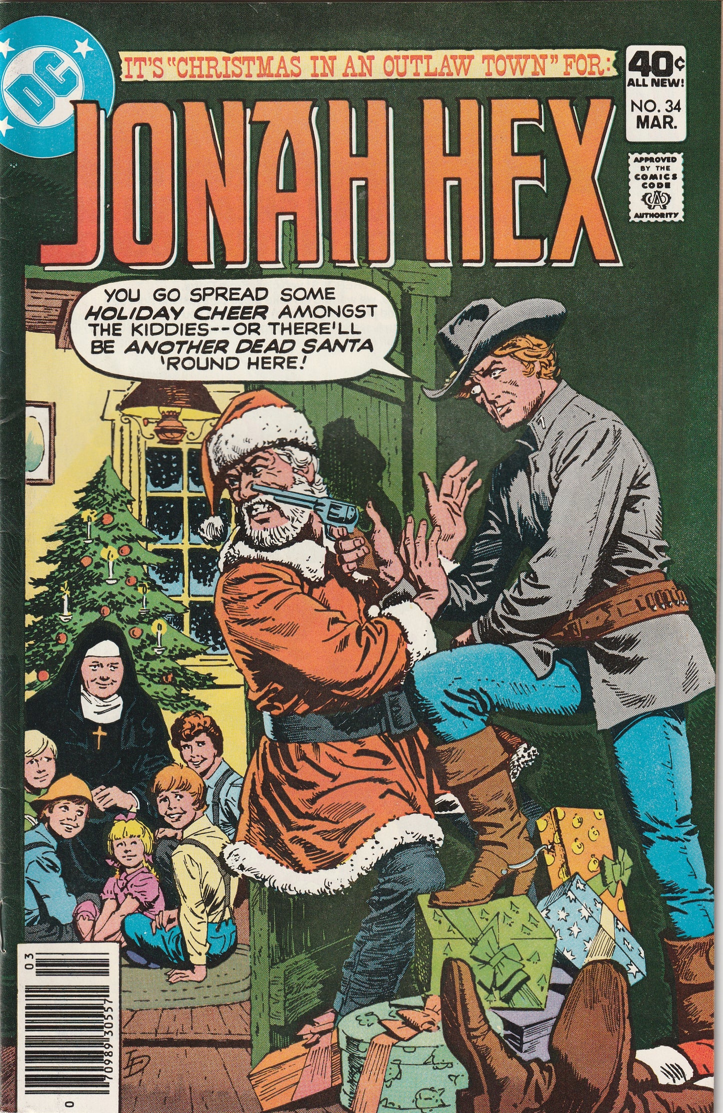 Jonah Hex #34 (1980) - Classic Christmas cover