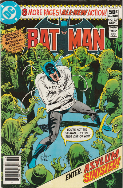 Batman #327 (1980) - Asylum Sinister; Joe Kubert cover