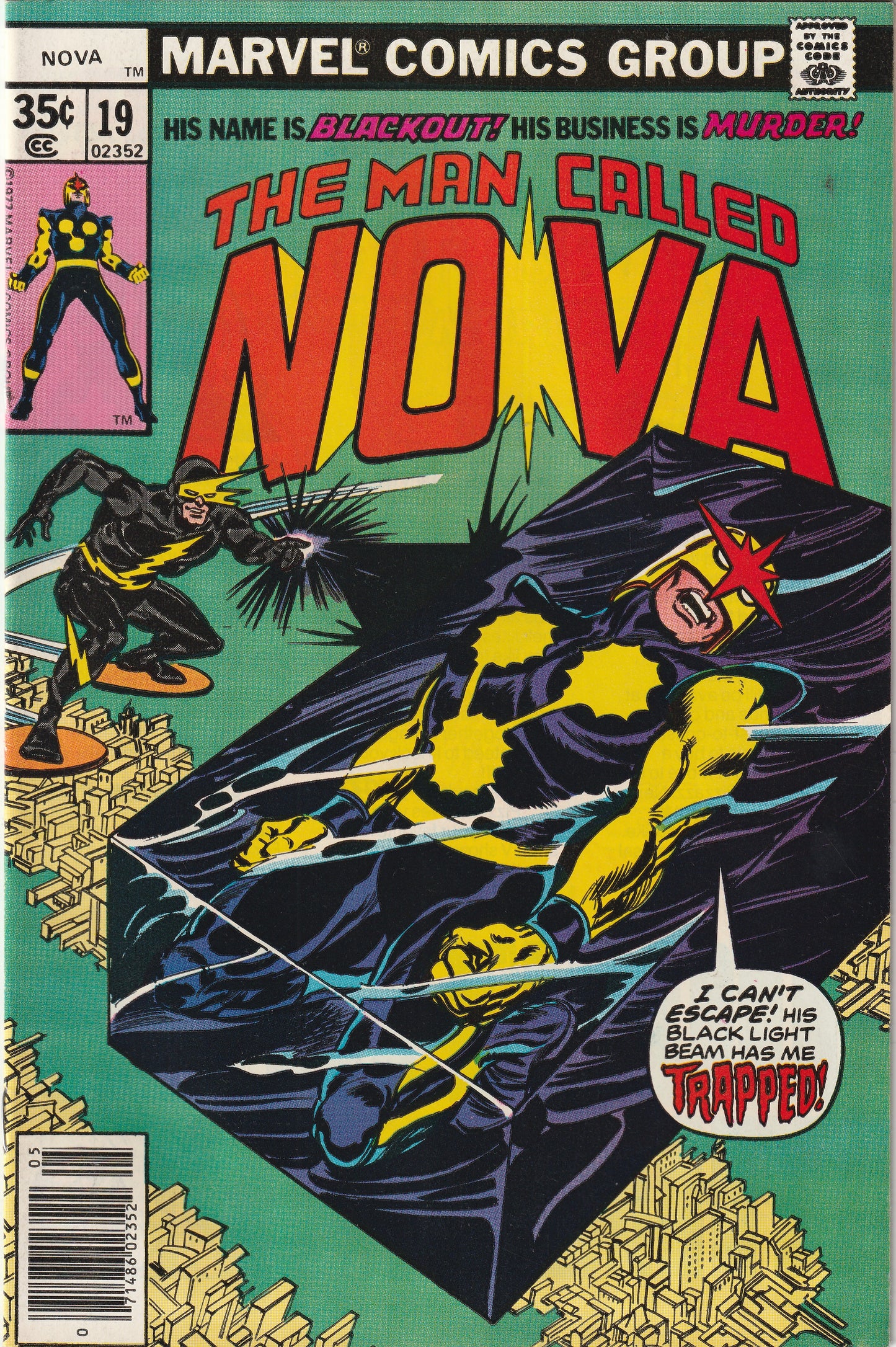 Nova #19 (1978) - 1st Appearance of Blackout