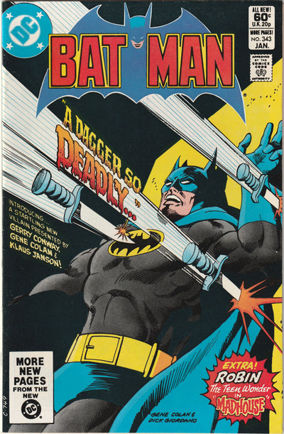 Batman #343 (1982) - 1st Appearance of Dagger