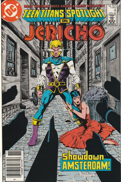 Teen Titans Spotlight #4 (1986) - Jericho - Canadian Price Variant